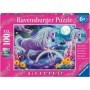 Puzzle unicorn 100 piese starline cu sclipici Ravensburger - 2